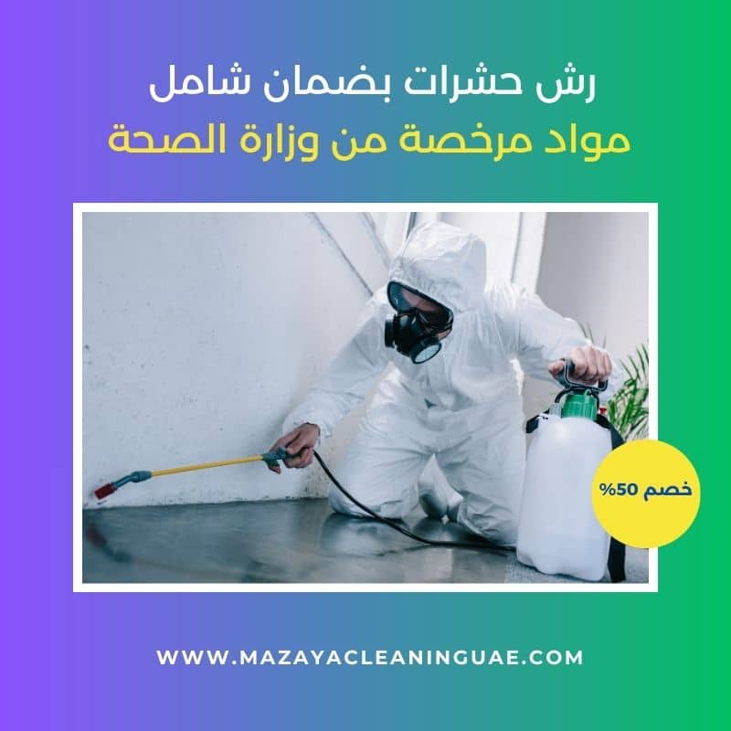 شركة مكافحة حشرات في عجمان (مزايا) | خصم 30% وضمان شامل 5 شركة رش حشرات في عجمان